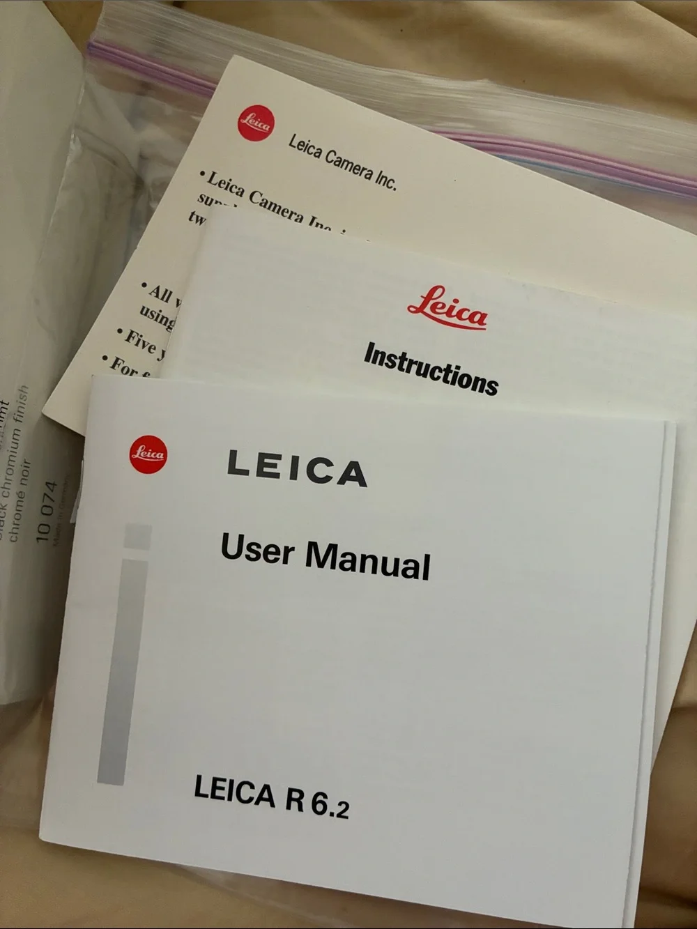 Leica R6.2 Black Body New in Box NEVER USED MINT CONDITION w Case Strap Germany